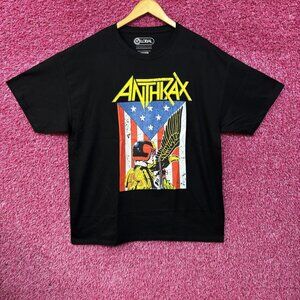 Anthrax Eagle Black T-Shirt XL